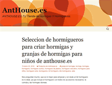 Tablet Screenshot of granjadehormigas.com